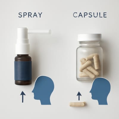 Comment comparer un spray à une gélule sans se tromper ?